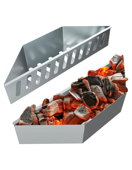 Cesta de Carbón BBQCuker para Parrillas Weber 22/26" (36.07x10.16x7.62 cm)