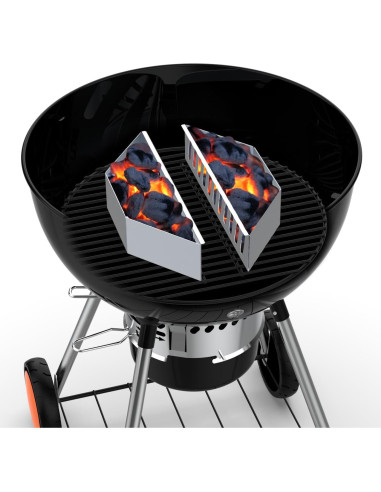 Cesta de Carbón BBQCuker para Parrillas Weber 22/26" (36.07x10.16x7.62 cm)