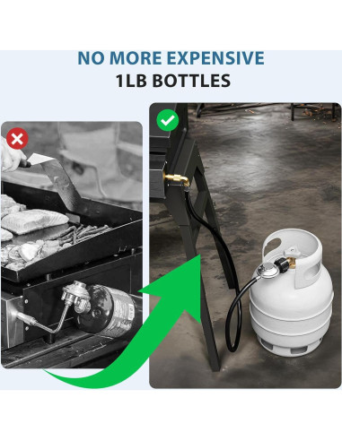 Adaptador de Manguera de Propano Rushare 1.83m para Blackstone