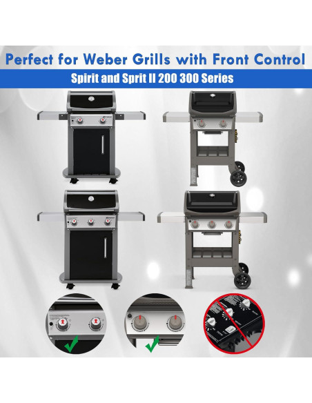 Plancha de Hierro Fundido Grillflame para Parrilla Weber Spirit 200 300