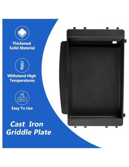Plancha de Hierro Fundido Grillflame para Parrilla Weber Spirit 200 300