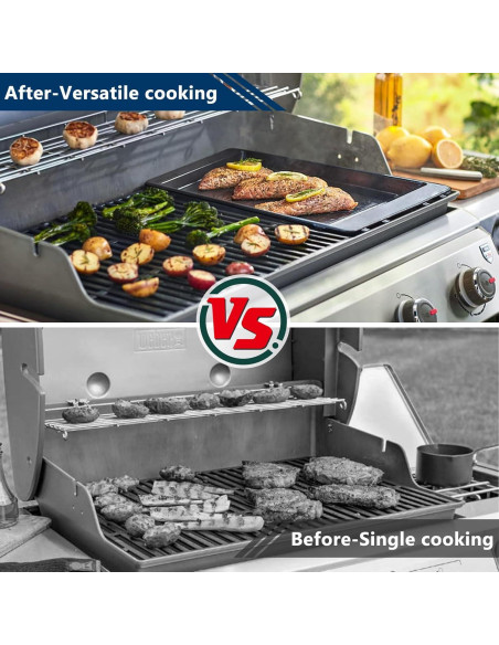 Plancha de Hierro Fundido Grillflame para Parrilla Weber Spirit 200 300