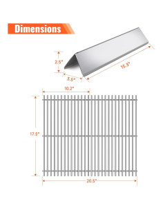 Rejillas de Cocina y Barras Saborizadoras LPTNFRTN 2+3 Piezas 2