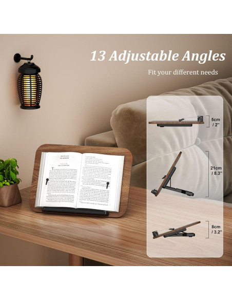 Soporte de Libro Ajustable JaoNanl Plegable para Oficina y Cocina