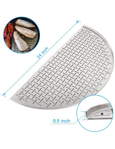 Rejilla de Cocina Vankey Acero Inoxidable 60.96cm para Kamado 2