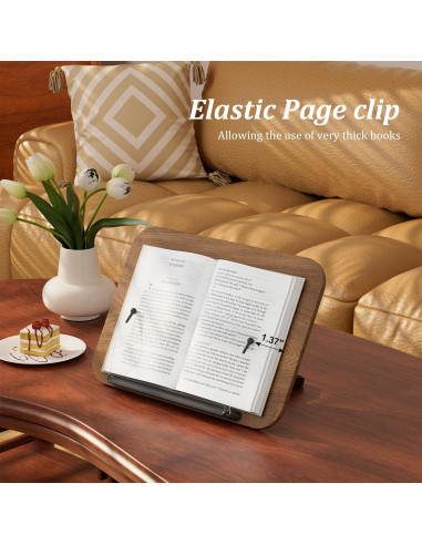 Soporte de Libro Ajustable JaoNanl Plegable para Oficina y Cocina