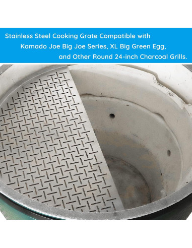 Rejilla de Cocina Vankey Acero Inoxidable 60.96cm para Kamado