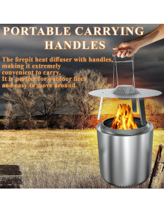 Deflector de Calor BQMAX para Solo Stove Bonfire 49.5 cm 2