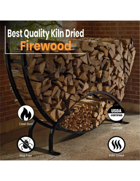 Leña Secada al Horno Cereza 5.93 kg 20.32 cm para Asar