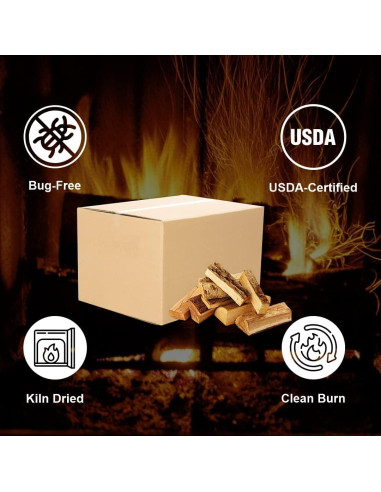 Leña Secada al Horno Cereza 5.93 kg 20.32 cm para Asar