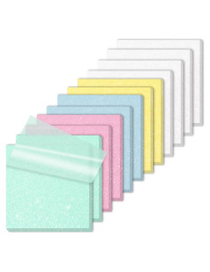 Notas Adhesivas Transparentes SYMDROMIA 3x3" Paquete 12 Colores