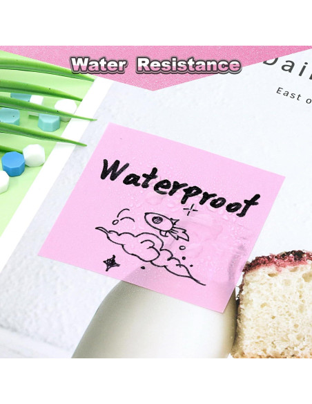 Notas Adhesivas Transparentes SYMDROMIA 3x3" Paquete 12 Colores