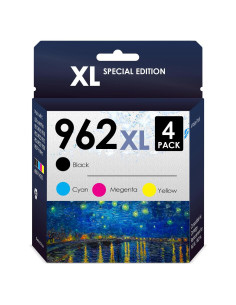 Cartucho de tinta 5-Star 962XL compatible para HP OfficeJet Pro - Paquete de 4