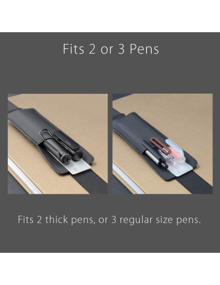 Soporte ajustable para bolígrafo Diodrio en cuero PU negro