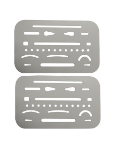 Escudo de Borrado E-outstanding 2 Piezas Acero Inoxidable 26 Agujeros