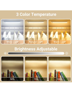 Luces LED Bajo Gabinete Hyrion 20 cm con Sensor de Movimiento 2