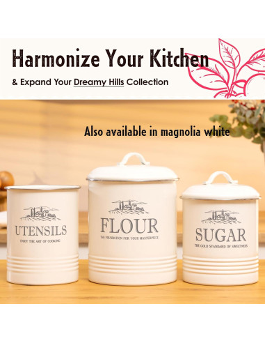 Set de 3 Latas Negras Herméticas para Cocina - noonberry