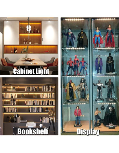 Kit de Iluminación Bajo Gabinete WOBANE 8 Piezas LED 1200lm 2700K