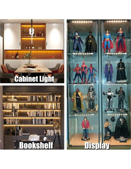 Kit de Iluminación Bajo Gabinete WOBANE 8 Piezas LED 1200lm 2700K