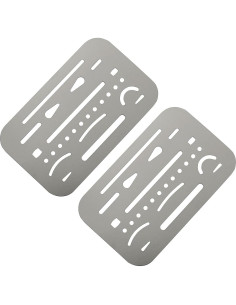 Escudo de Borrado E-outstanding 2 Piezas Acero Inoxidable 26 Agujeros 2