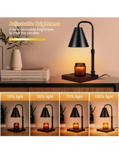 Lámpara Calentadora de Velas Hansanti Ajustable 50W con Temporizador 2