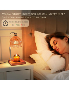 Lámpara Calentadora de Velas Hansanti Oro 50W Regulable 2