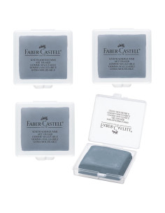 Borradores moldeables Faber-Castell - Paquete de 4 grandes gris
