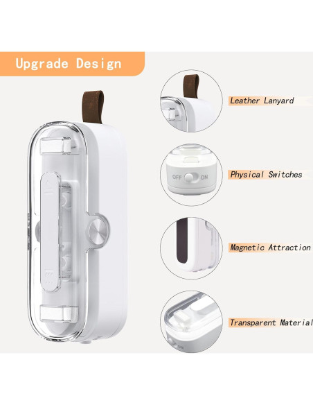 Mini Sello de Bolsas BRIDZON 2 en 1 Cortador y Sellador Mini Sello de Bolsas BRIDZON 2 en 1 Cortador y Sellador