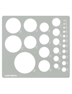Plantilla de Círculo Metálico Aleks Melnyk No.200 37 Círculos
