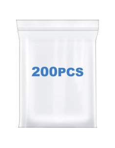 200 Bolsas Reclosables Transparentes Somoga 2.54x2.54cm 4Mil
