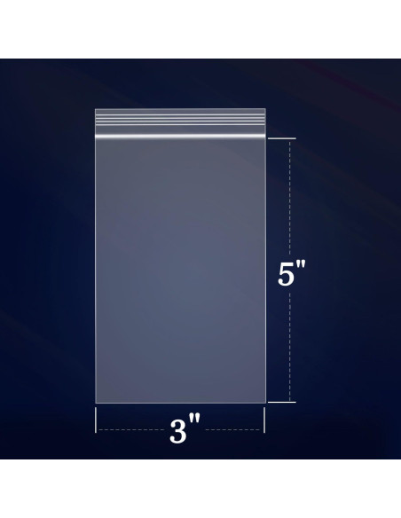 Bolsas Reclosables iMailer 3x5" 100 Unidades Plástico Grado Alimenticio