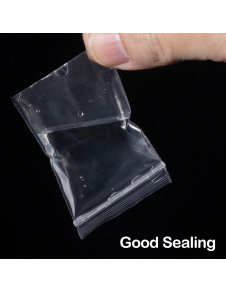 400 Mini Bolsas Zip Reutilizables STSTR 4x6 cm Transparentes