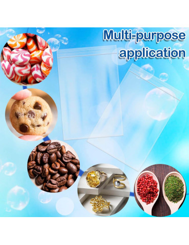 400 Mini Bolsas Zip Reutilizables STSTR 4x6 cm Transparentes