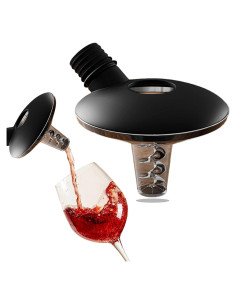 Aireador de Vino OxyTwister 2 en 1 - Vertedor Antigoteo