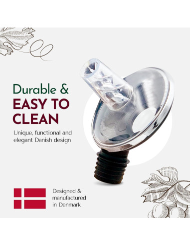 Aireador de Vino OxyTwister 2 en 1 - Vertedor Antigoteo