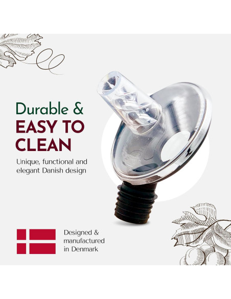 Aireador de Vino OxyTwister 2 en 1 - Vertedor Antigoteo