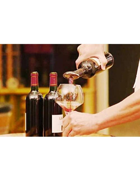 Aireador de Vino OxyTwister 2 en 1 - Vertedor Antigoteo