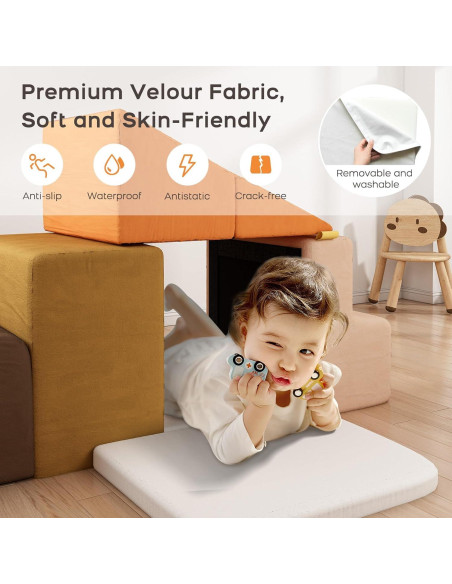 Juego de Bloques de Espuma para Escalar BanaSuper 6 Piezas