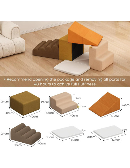 Juego de Bloques de Espuma para Escalar BanaSuper 6 Piezas