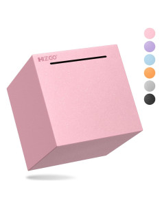 Alcancía Rosa Inabrible de Acero Inoxidable Hizgo 12 cm