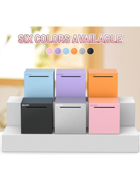 Alcancía Rosa Inabrible de Acero Inoxidable Hizgo 12 cm