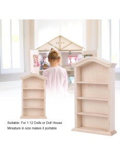 Estantería Miniatura de Madera KooingTech 1:12 para Muñecas 2