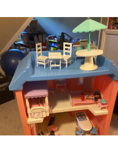 Juego de Muebles para Casa de Muñecas Marsrut 1:6 - Mesa y 2 Sillas 2