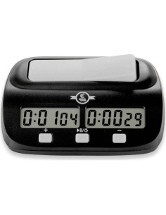 Conjunto de Ajedrez de Madera 38 cm con Reloj Chess Armory 2