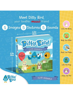 Libro Musical Interactivo Ditty Bird Animales 1-3 Años 2