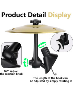 Cymbales de Coche ALRLORO Clip-On Oro 2 PCS 2