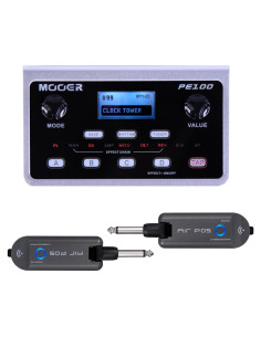 Pedal de Efectos MOOER PE100 para Guitarra con 198 Presets