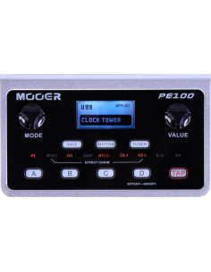 Pedal de Efectos MOOER PE100 para Guitarra con 198 Presets 2