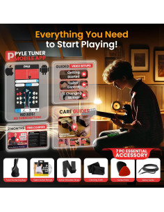 Kit de Guitarra Eléctrica Pyle Completo para Principiantes 2