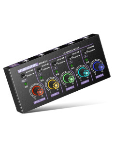 Mini Mezclador de Audio Estéreo 4 Canales USB MH400